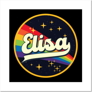 Elisa // Rainbow In Space Vintage Style Posters and Art